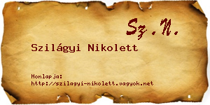 Szilágyi Nikolett névjegykártya